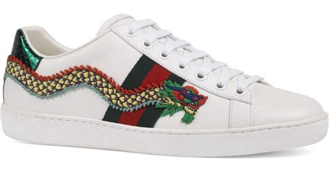 gucci ace dragon white|Gucci ace sneakers women.